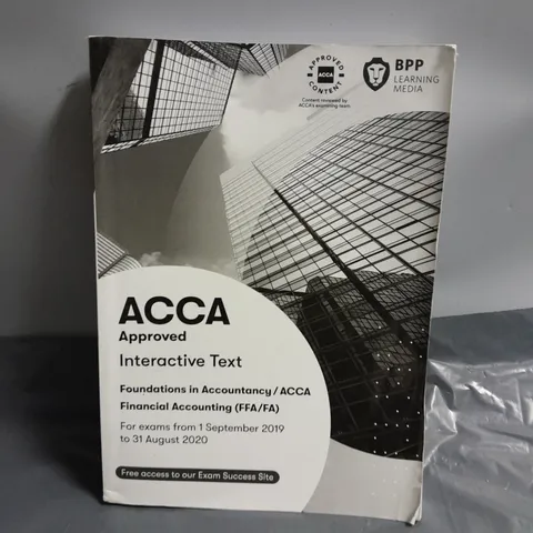 ACCA FIA FOUNDATIONS OF FINANCIAL ACCOUNTING