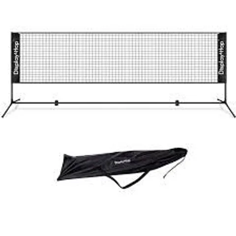 BOXED DISPLAY4TOP BADMINTON NET 4M WITH HEIGHT ADJUSTABLE STAND AND CARRY BAG