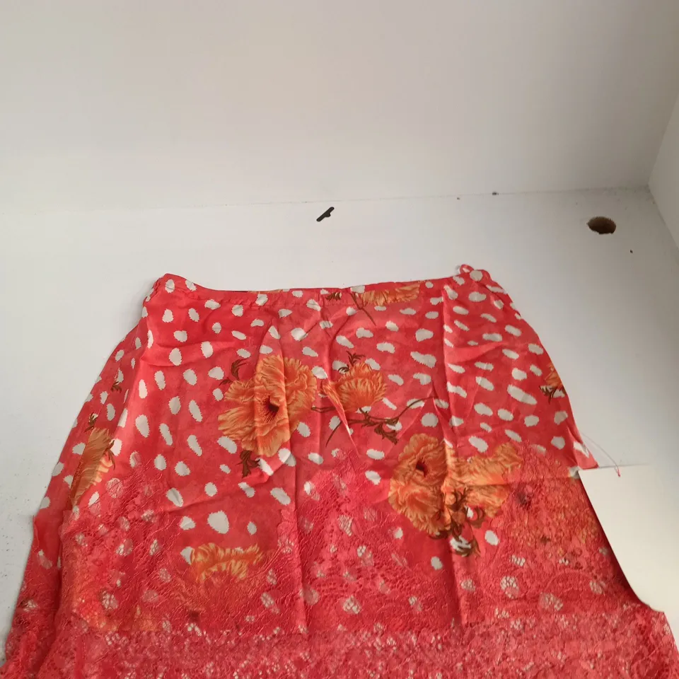 NEVER FULLY DRESSED GIRLS' PINK FLORAL SKIRT – UK 12 (EU 40) – MADE IN CHINA