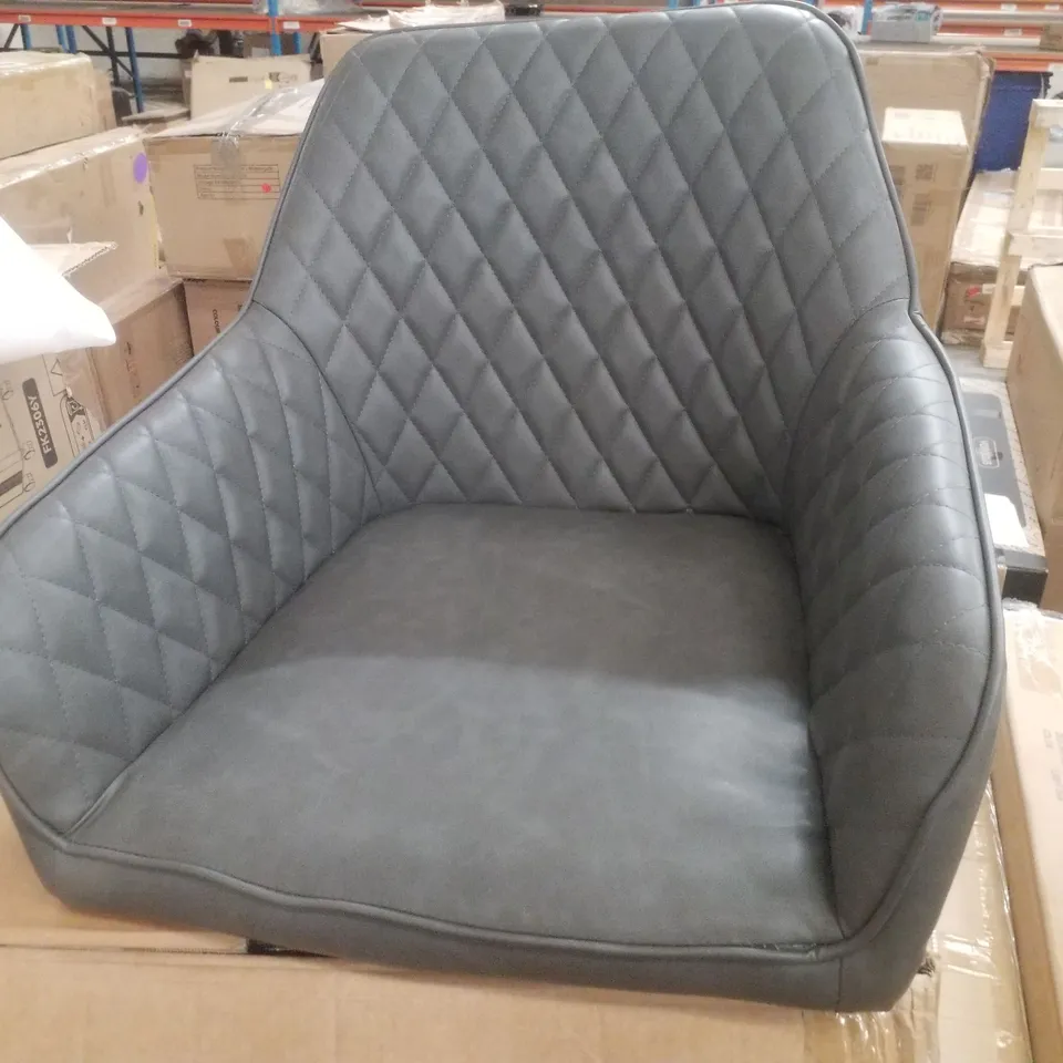 BOXED DINING CHAIRS (SET OF 2) - DARK GREY (1 BOX)