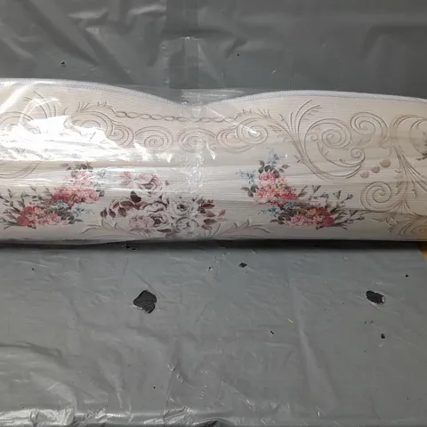 CARPET RUNNER - BLUE FLORAL DESIGN - SIZE UNSPECIFIED