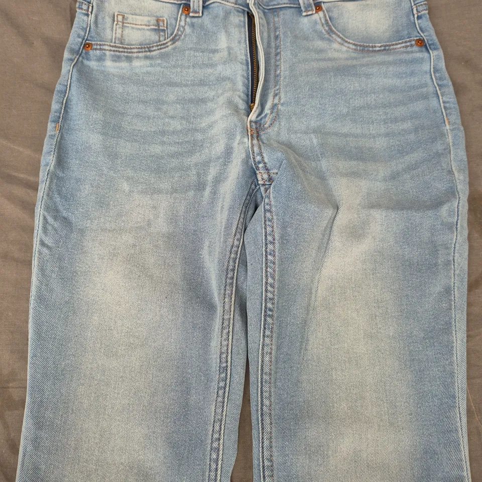 DIVIDED SKINNY HIGH WAIST JEANS IN BLUE SIZE UK 12