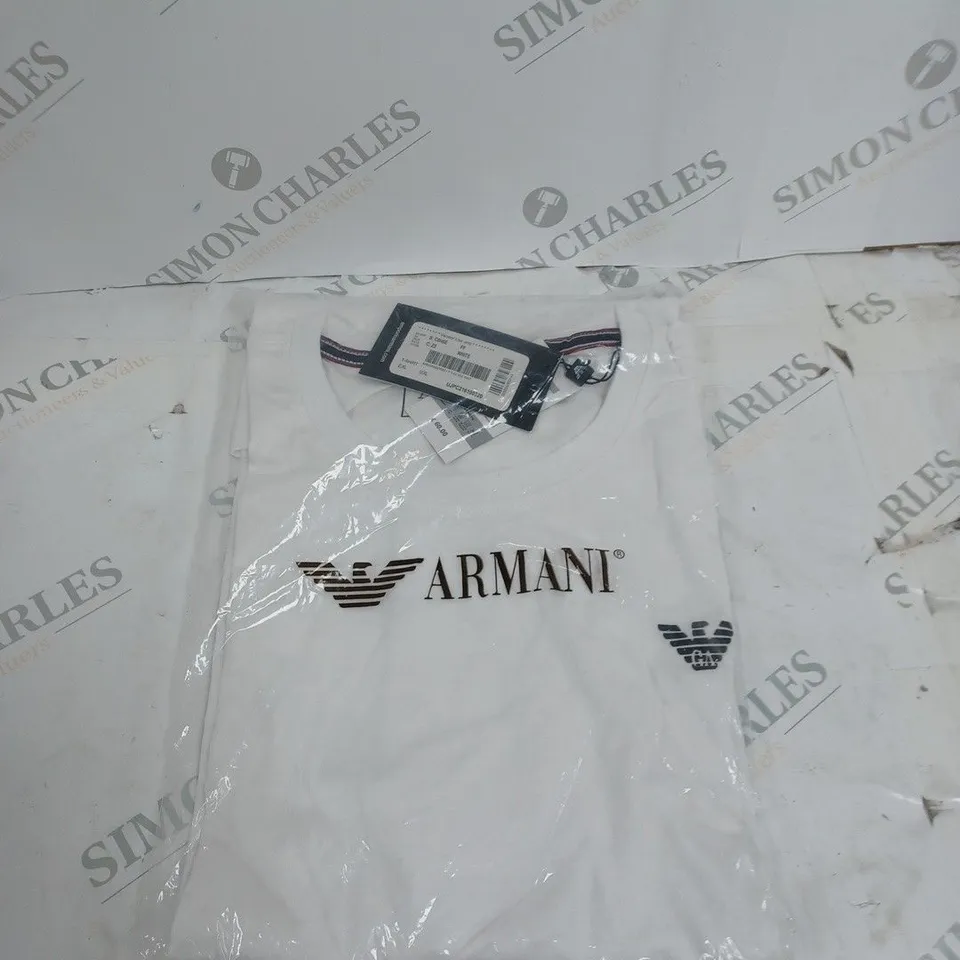 MENS ARMANI TOP WHITE XL