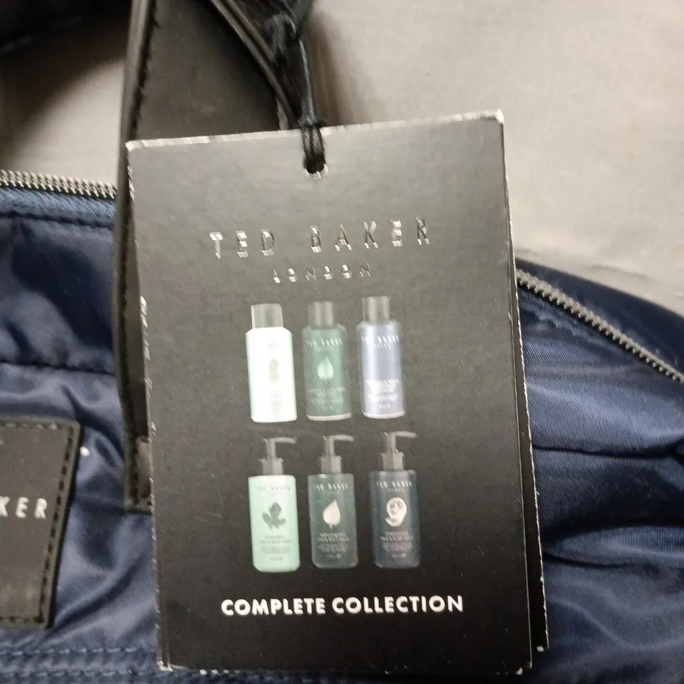 TED BAKER LONDON NAVY TRAVEL TOILETRY BAG – COMPLETE COLLECTION