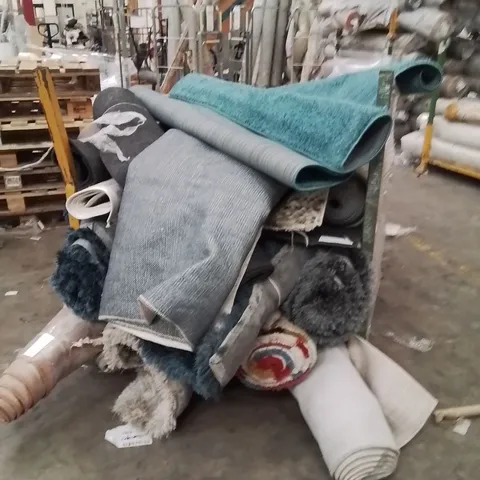 STILLAGE OF APPROXIMATELY 20 QUALITY DESIGNER RUGS