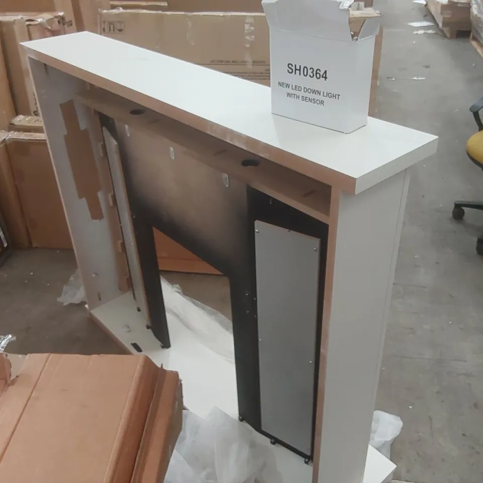 BOXED FIREPLACE SURROUND WITH LED LIGHTS