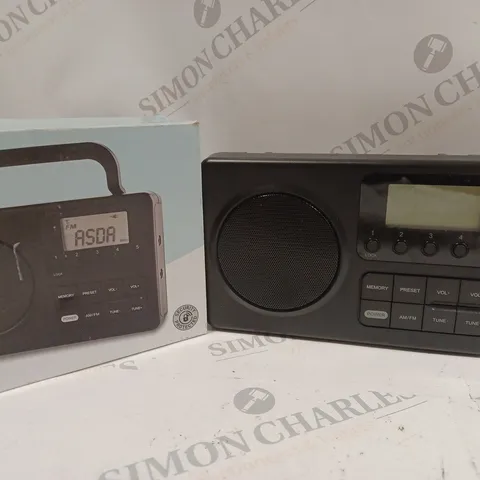 BOXED ASDATECH PORTABLE AM/FM RADIO ATA22AA005A
