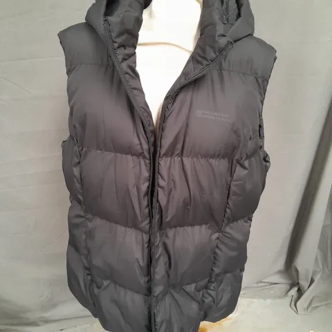 MOUNTAIN WAREHOUSE ASTRAL 2 PADDED DETATTACHABLE HOOD WOMENS GILET IN BLACK SIZE 20