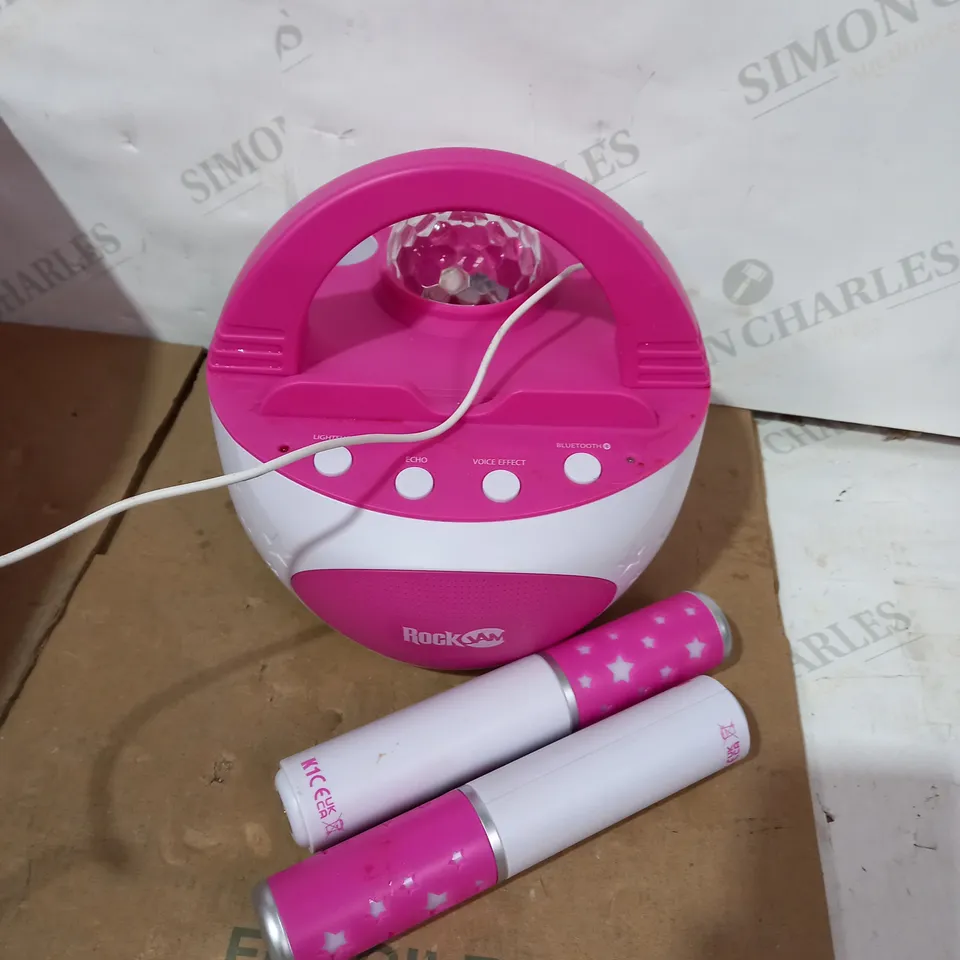 BOXED ROCKJAM K-POP RECHARGEABLE BLUETOOTH KARAOKE MACHINE  RRP £59.99