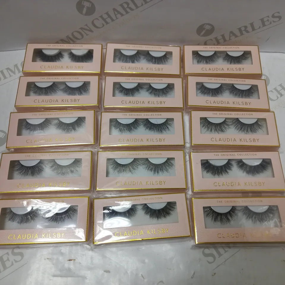 LOT OF APPROX 25 PAIRS OF ASSORTED CLAUDIA KILSBY FALSE LASH STRIPS 