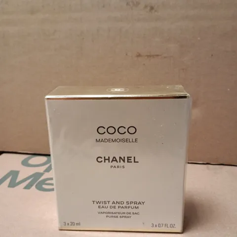 BOXED AND SEALED COCO CHANEL MADEMOISELLE EAU DE PARFUM - 3X20ML