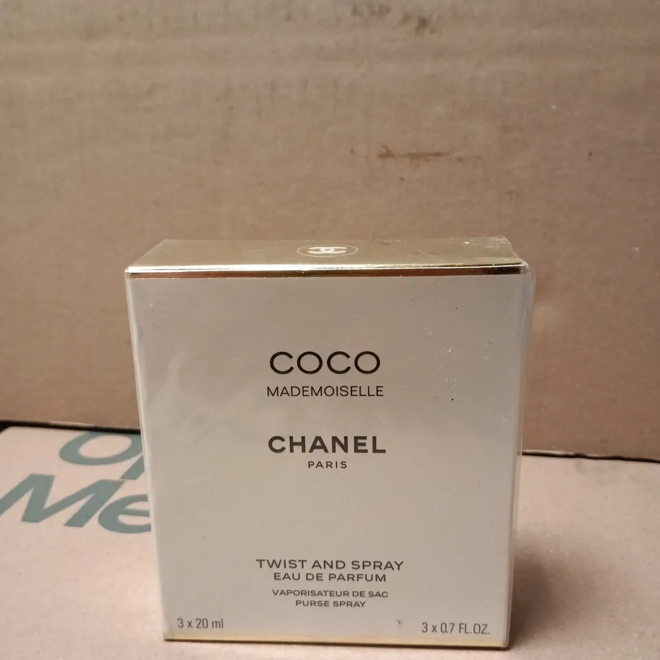 BOXED AND SEALED COCO CHANEL MADEMOISELLE EAU DE PARFUM - 3X20ML