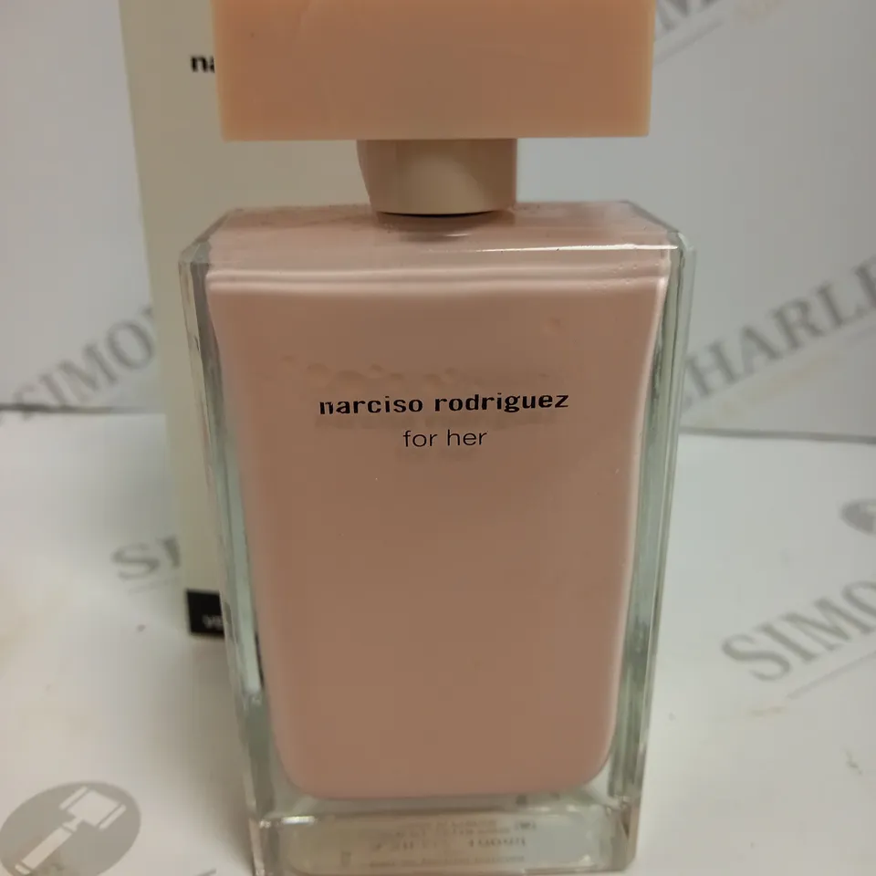 BOXED AND SEALED NARCISO RODRIGUEZ "FOR HER" EAU DE TOILETTE SPRAY 100ML TESTER