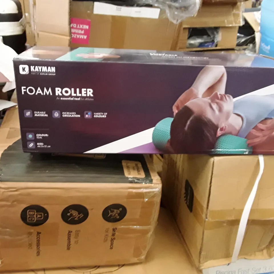 BOXED KAYMAN FOAM ROLLER - TEAL