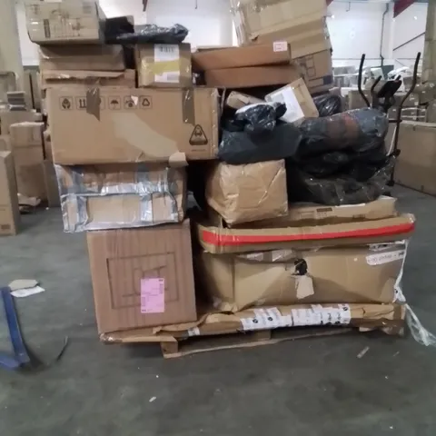 PALLET OF NEO PRODUCTS AND ASSORTED HOUSEHOLD GOODS TO INCLUDE;FULL LENGTH MIRRORS,EGG TIMER,RADIATOR COVER,STOOL,LED CHRISTMAS DECORATION TREE,GAMING CHAIR 