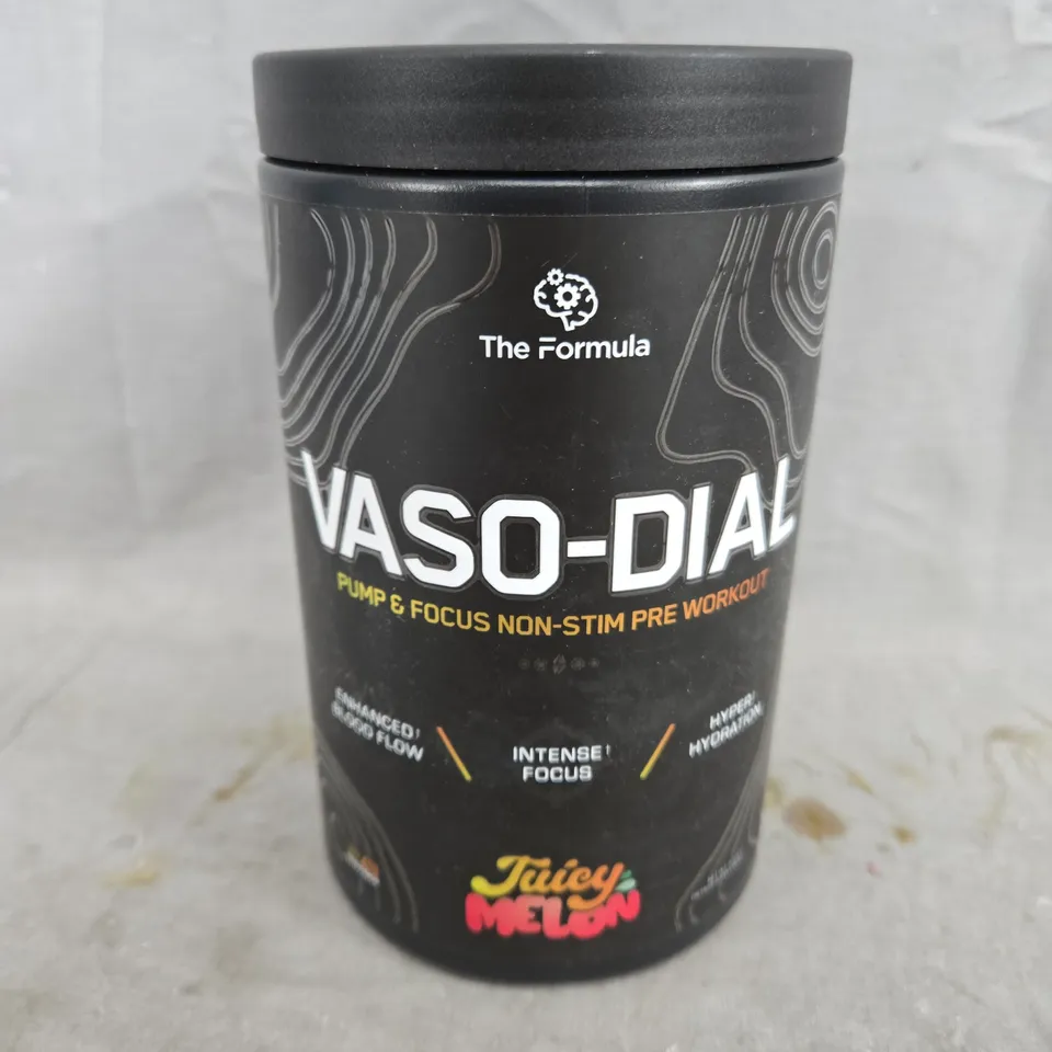 THE FORMULA VASO-DIAL NON-STIM PRE-WORKOUT – JUICY MELON