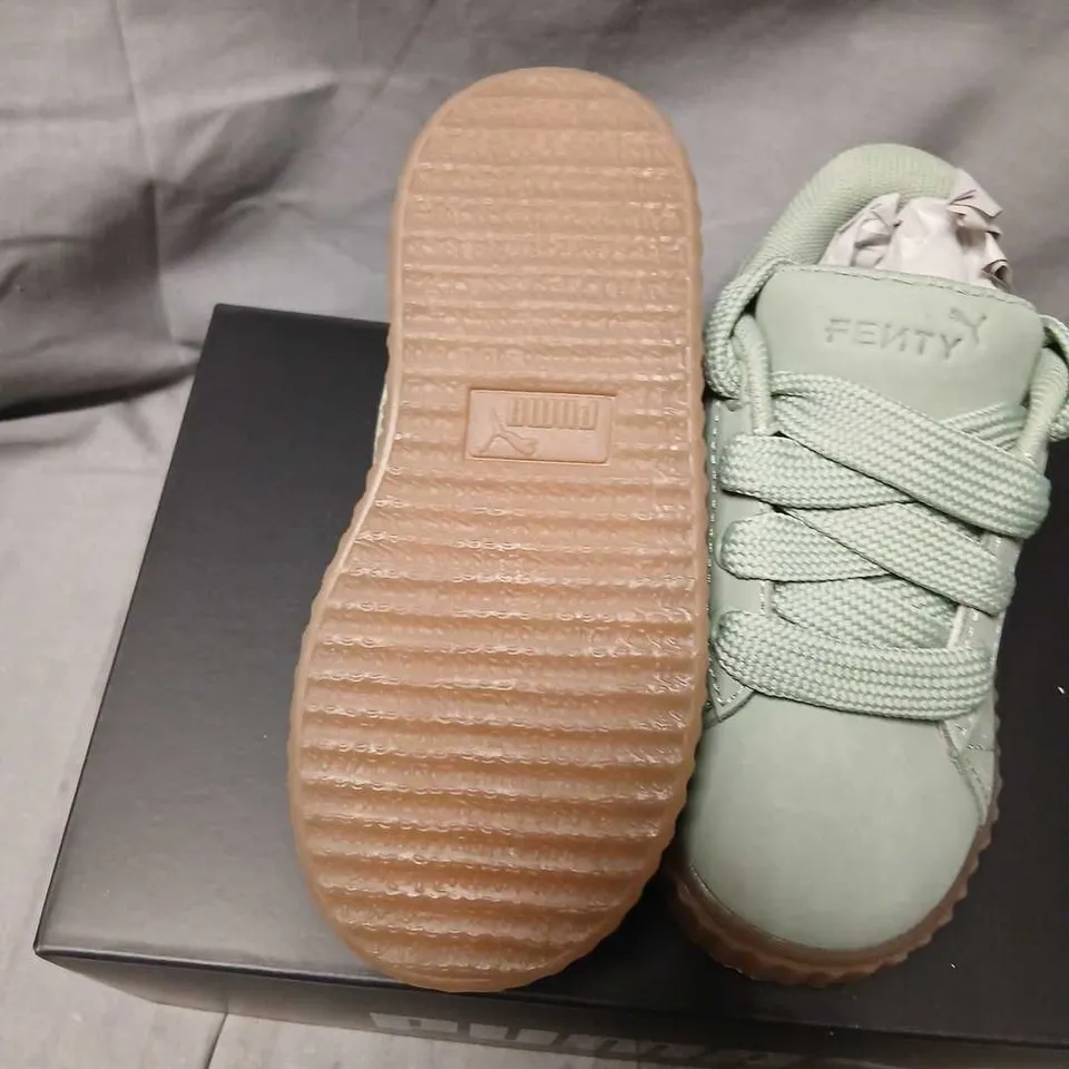  PUMA X FENTY KIDS SNEAKERS – MINT GREEN UK 7