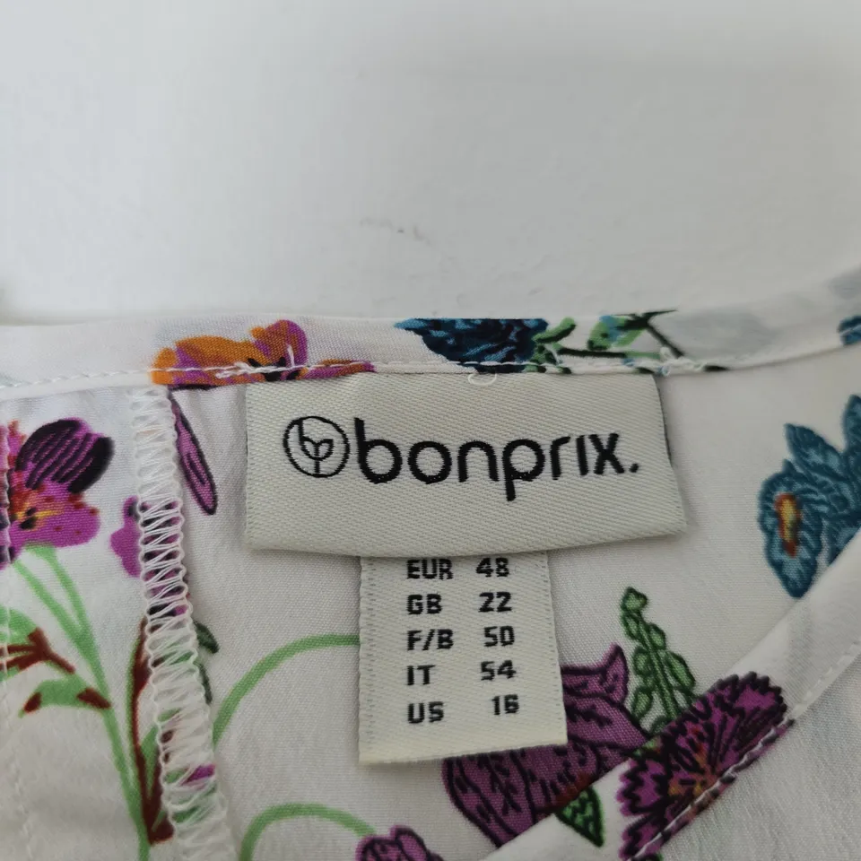 BONPRIX WOMEN'S FLORAL PRINT BLOUSE– UK 22 (EU 48)