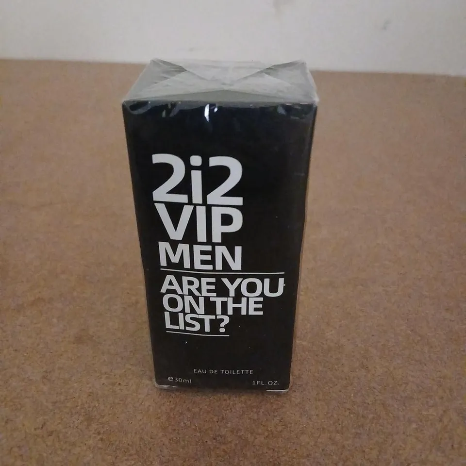 BOXED AND SEALED 2I2 VIP MEN ARE YOU ON THE LIST EAU DE TOILETTE 30ML