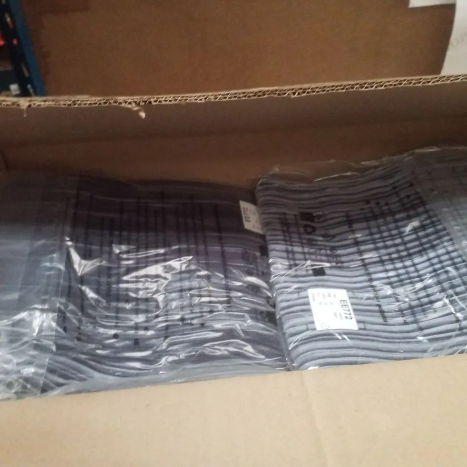 BOX CONTAINING APPROXIMATELY 20 BRAND NEW JD WILLIAMS GREY VELVET WIDE LEG TROUSERS - SIZE 20