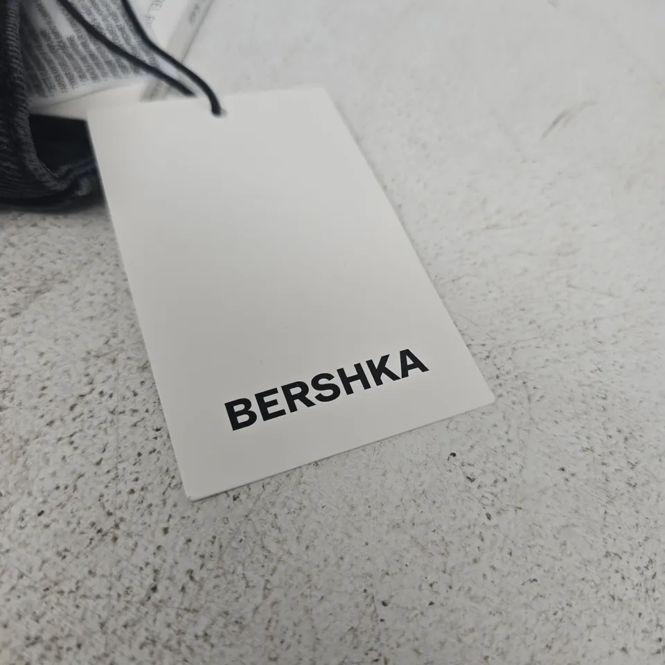 BERSHKA WOMEN'S BLACK DENIM JEANS – EU 36 / UK 8 (TAG ATTACHED)