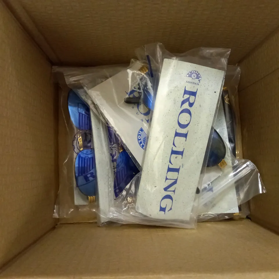 BOX OF APPROX 8 PAIRS OF ROLLING 655 SUNGLASSES.