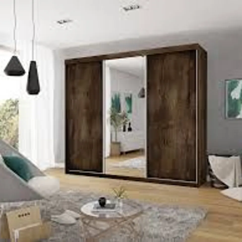 BOXED MAHPIYA BERNNADETTE 3 DOOR WARDROBE (4 BOXES)