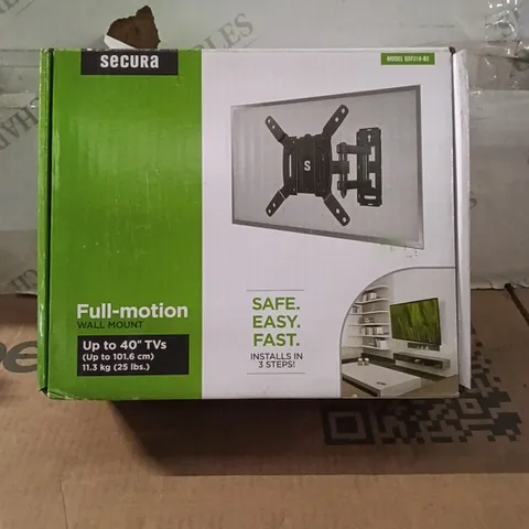 BOXED FULL MOTION TV WALL MOUNT - QSF210-B2