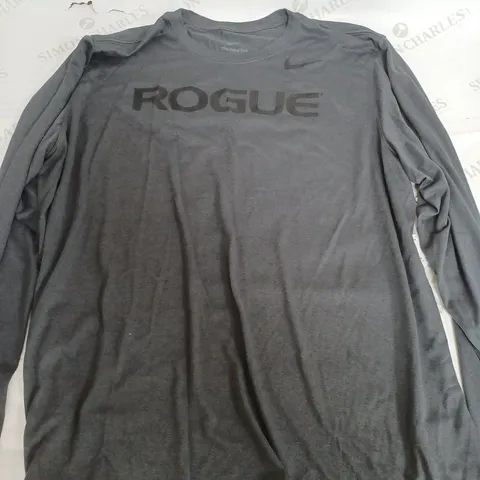 NIKE THE NIKE TEE ROGUE LIGHT GREY LONG SLEEVE T-SHIRT - XL