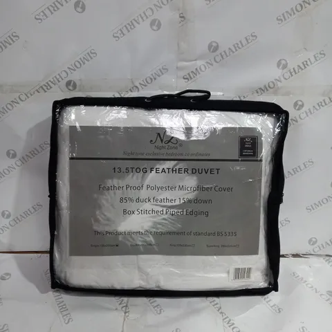 NIGHT ZONE 13.5TOG FEATHER DUVET - SINGLE