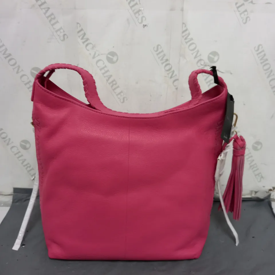 BEL LE LIRI PINK FAUX LEATHER HANDBAG