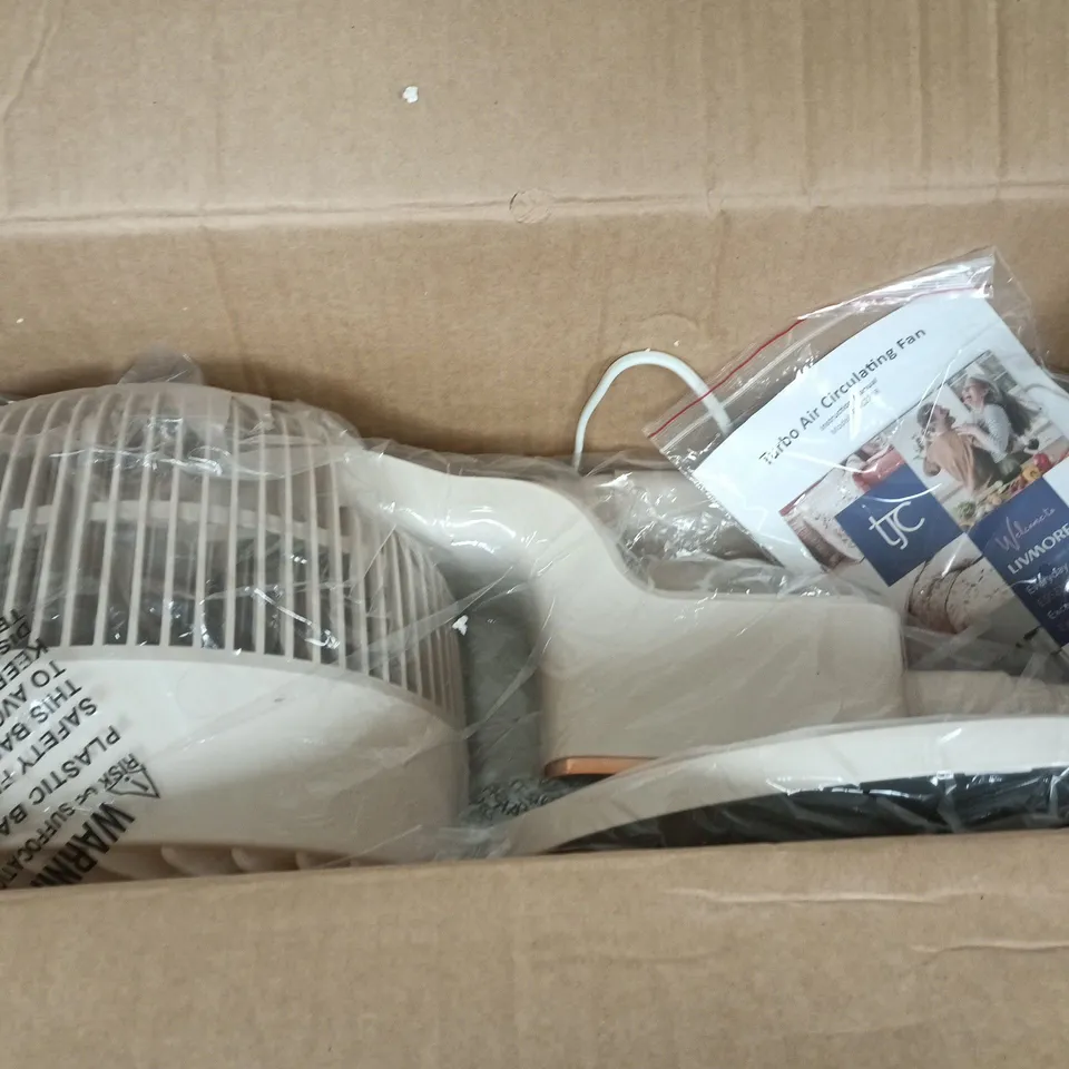 BOXED LIVMORE SPACES TURBO AIR CIRCULATING FAN