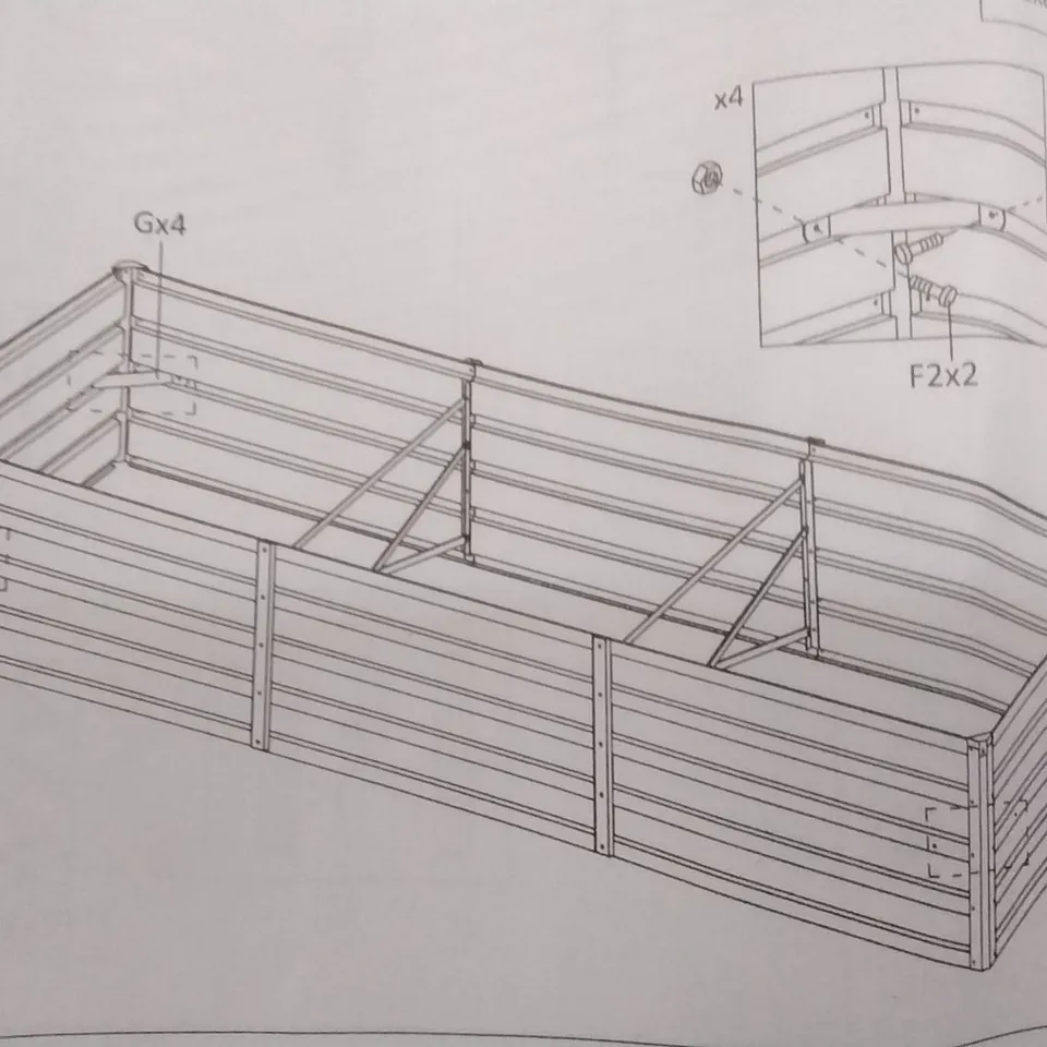 BOXED METAL PLANTER BOX (1 BOX)