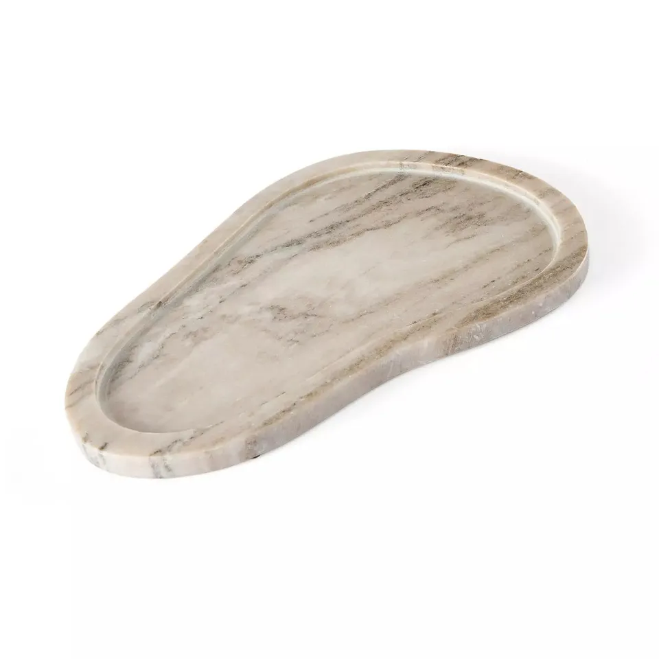 MARBLE ORGANIC TRAY 