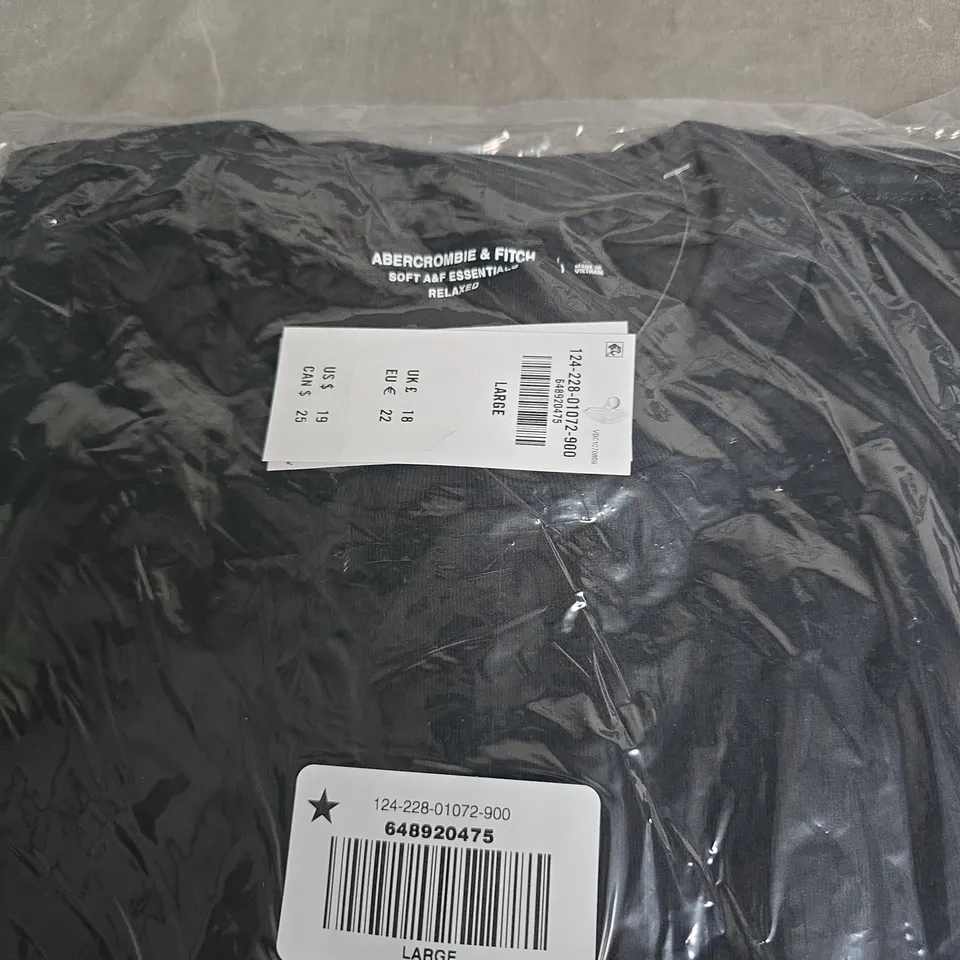 ABERCROMBIE & FITCH SOFT AF ESSENTIALS RELAXED TOP – LARGE