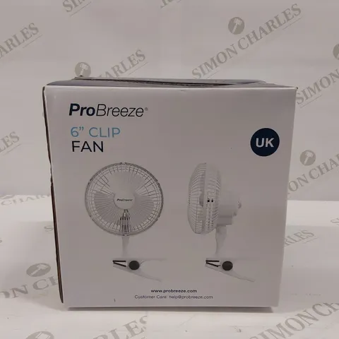 BRAND NEW PROBREEZE 6" CLIP FAN