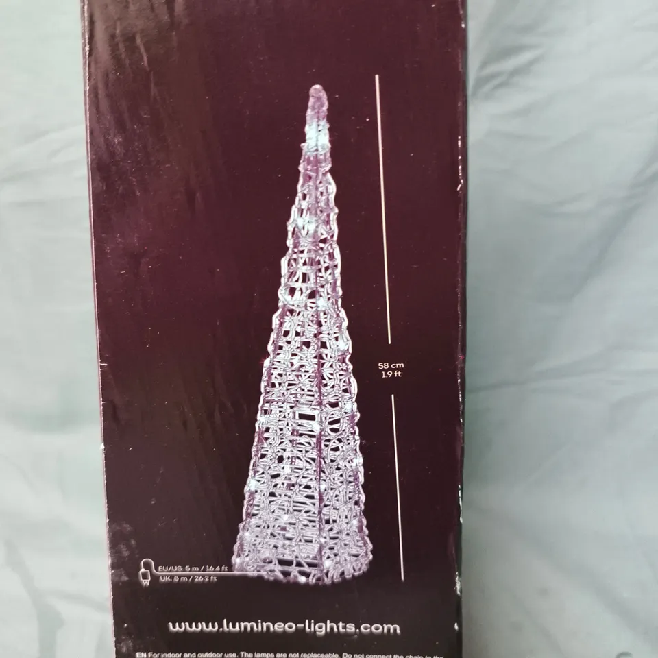 LUMINEO ACRYLIC TREE LIGHT – 58 CM TALL LED DECORATIVE SCULPTURE, LED