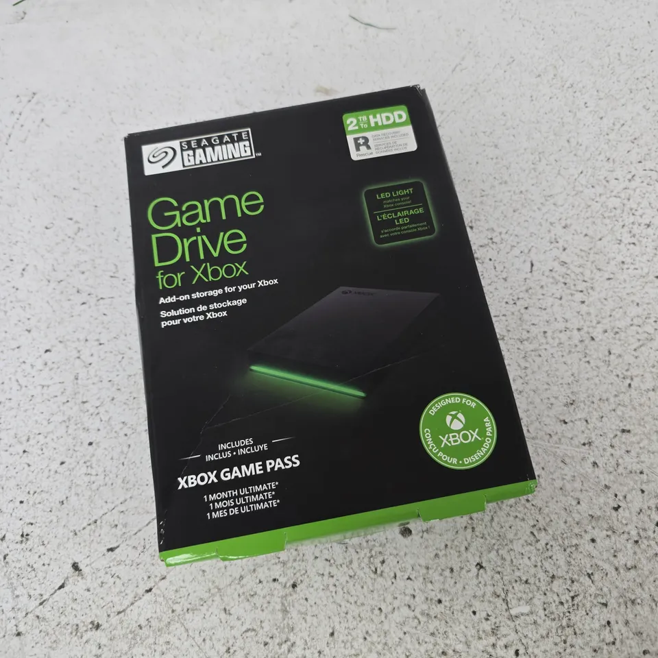 SEAGATE GAMING GAME DRIVE FOR XBOX – 2TB EXTERNAL HDD (BOXED)