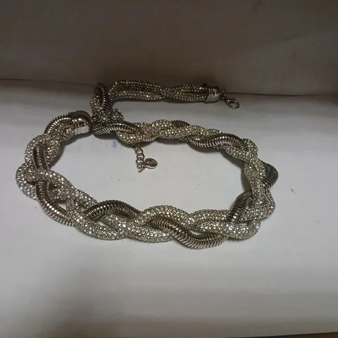 MALIKA STATEMENT PLAITED NECKLACE