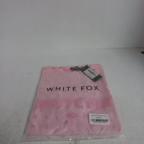 WHITE FOX OFFSTAGE PRINTED OVERSIZED TEE SMALL/MEDIUM POSY DITSY
