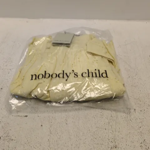 NOBODY'S CHILD CLAUDIA MINI DRESS PLAIN – UK8, OCCASION YELLOW