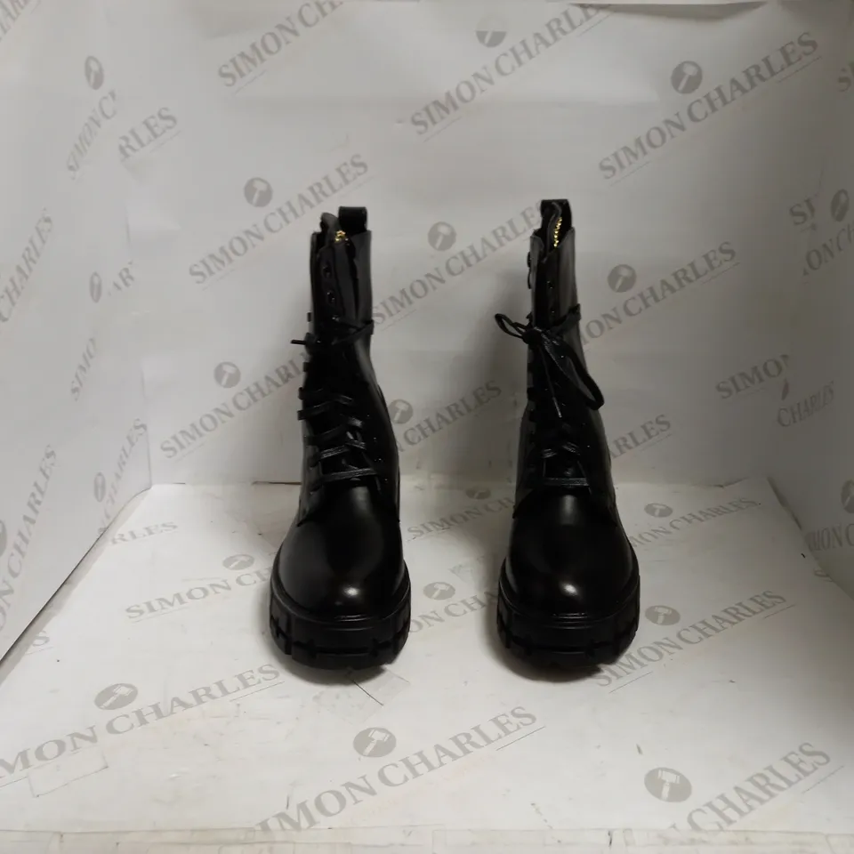 SEASTAR BLUE ITALIAN STYLE BLACK HIGH TOP BOOTS DA78P SIZE 39