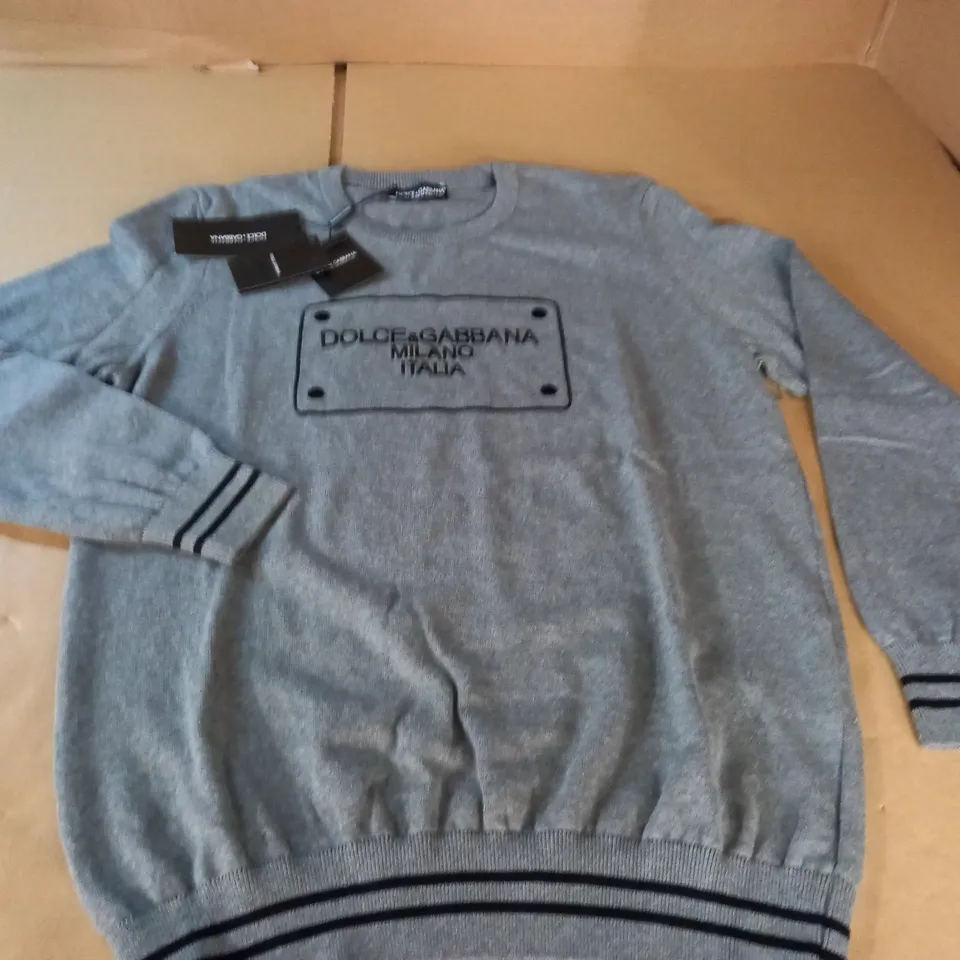 DOLCE & GABBANA GREY JUMPER - XL