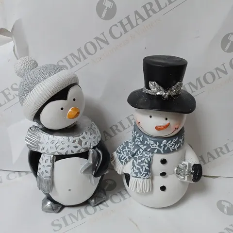 SANTA EXPRESS SET OF 2 CHRISTMAS CHARACTER BOBBLE HEADS