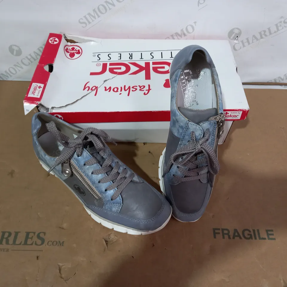 BOXED PAIR OF RIEKER SHOES - SIZE 38