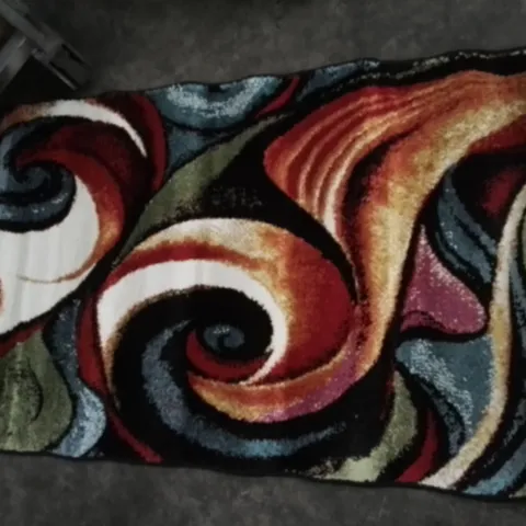 EVSIMO SANTANA RUG BLACK/RED. 150X80CM