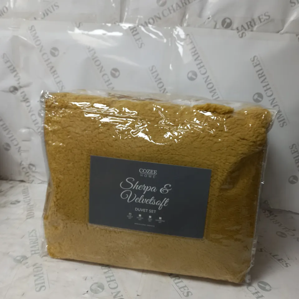 COZEE HOME SHERPA AND VELVET DUVET SET SIZE SINGLE 