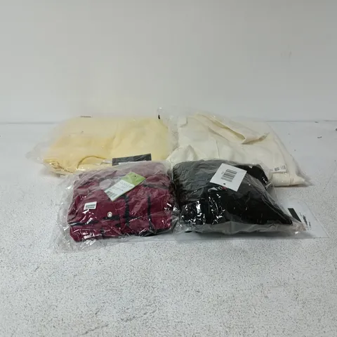 BOX OF APPROXIMATELY 25 ASSORTED ITEMS TO INCLUDE CLOTHING OF VARIOUS SIZES AND STYLES, BELTS ETC