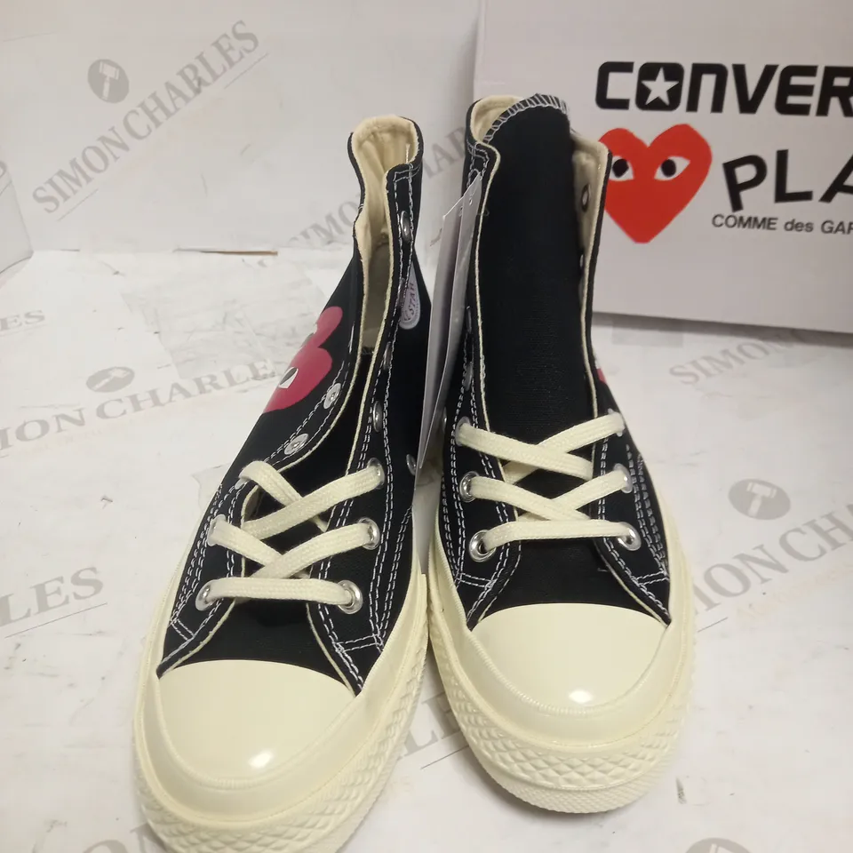 UK 6 CONVERSE PLAY COMME DE GARCONS HI TOP TRAINER