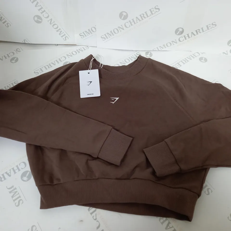 GYMSHARK TRAINING CROPPED SWEATER SIZE S